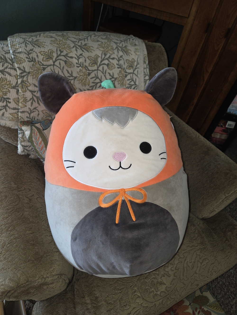 Squishmallows LUANNE possum in a carrot hat!
